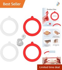 4 Pcs BPA-Free Silicone Seals for Mason Jars - Leak-Proof & Airtight