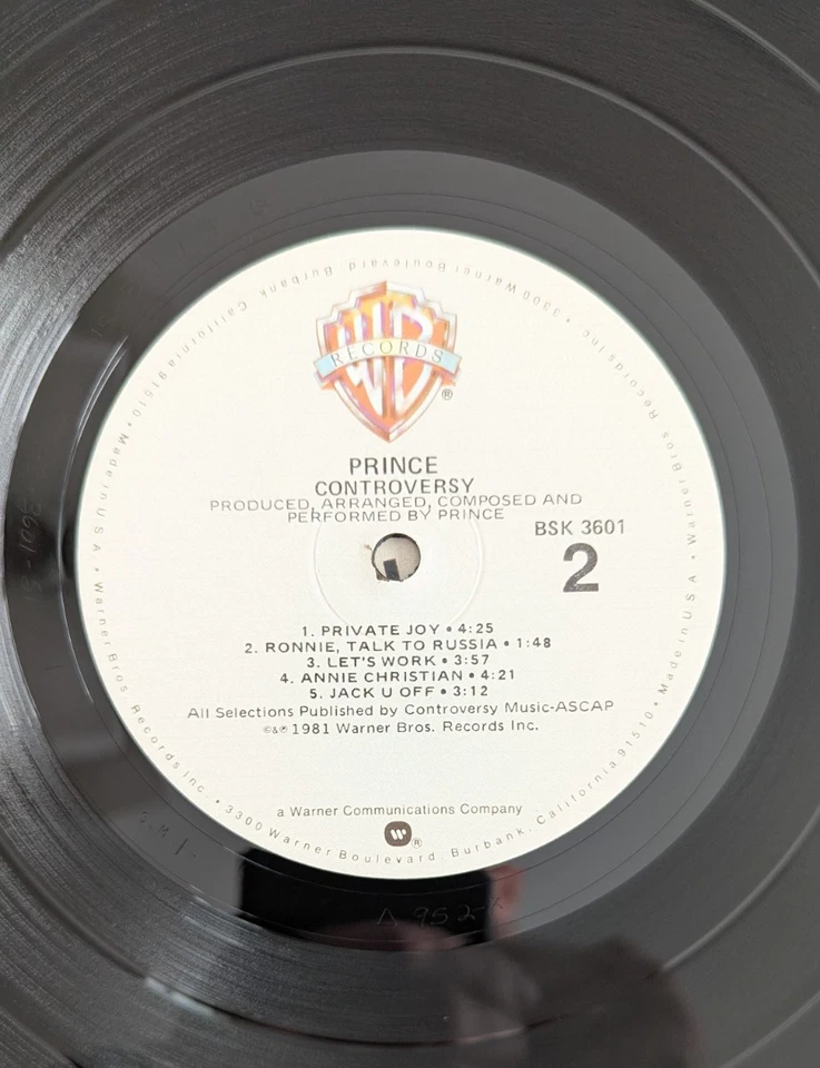 PRINCE SUPER RARE MINT 1st PRESSING 'CONTROVERSY' W/ 36X24" MINT POSTER FUNKY! - Image 4 of 4