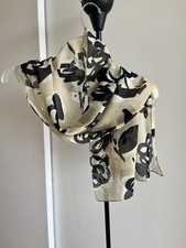 Floral Print Cream & Black | Crocodile 🐊 Print Black Beige & Brown Stole Scarf