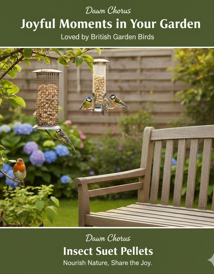 12.5kg Dawn Chorus Insect Suet Pellets For Garden Birds / Wild Bird ...