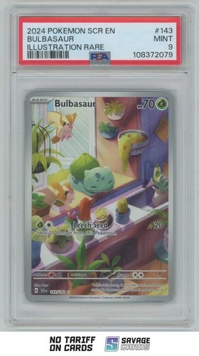 2024 Pokemon Scarlet & Violet Stellar Crown Bulbasaur PSA 9 #143/142