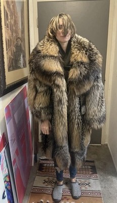 Fendi Fur RareExquisite Vintage Fendi Italy Fox Fur Coat Speckled