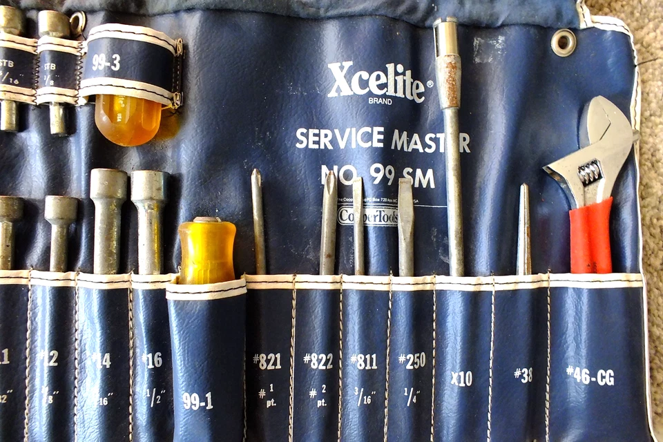 XCELITE # 99SM СЕРВИС МАСТЕР СИНИЙ СВЕРНУТЬ ИНСТРУМЕНТ НАБОР ПОЛНЫЙ СДЕЛАНО В США - Изображение 3 из 4