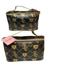 Black and Gold Juicy Couture cosmetic bag NWT