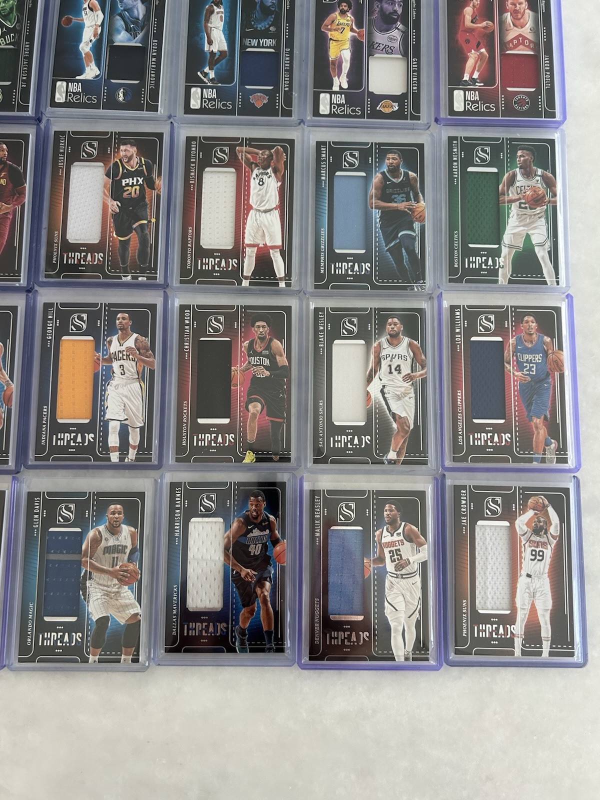 2024-25 Silhouette Threads Relics Gear Finals Game Used GU Jersey Lot (35) RARE view 5