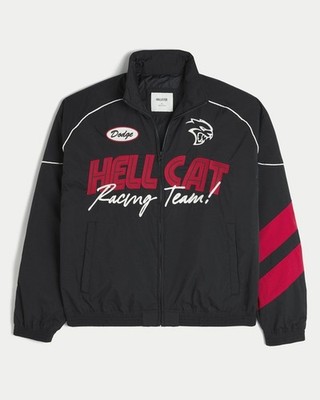 Hollister Dodge Hellcat Graphic Track Jacket Mens Size Large NWT     