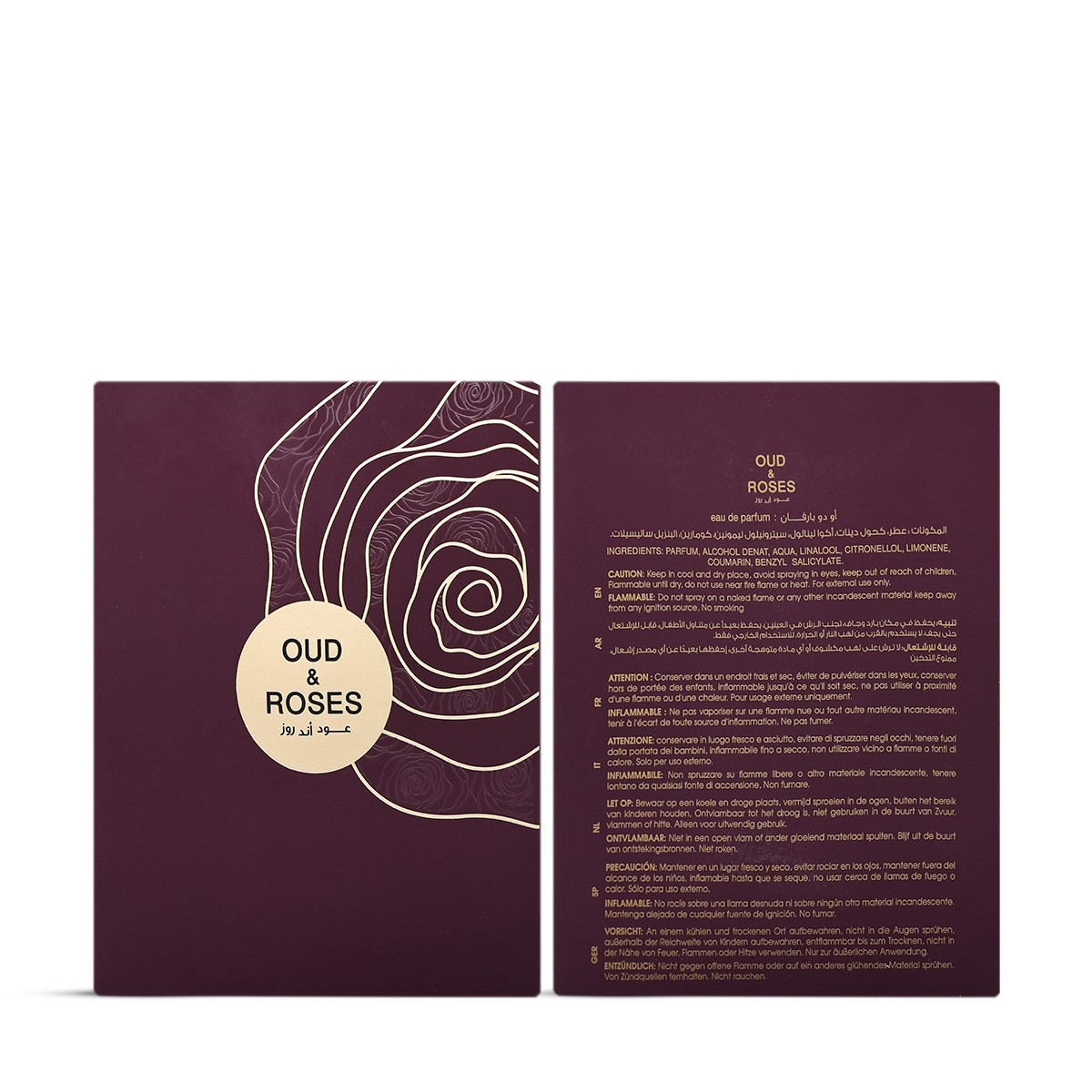 AHMED AL MAGHRIBI OUD & ROSES 60ML EXTRAIT DE PARFUM SPRAY BRAND NEW & SEALED