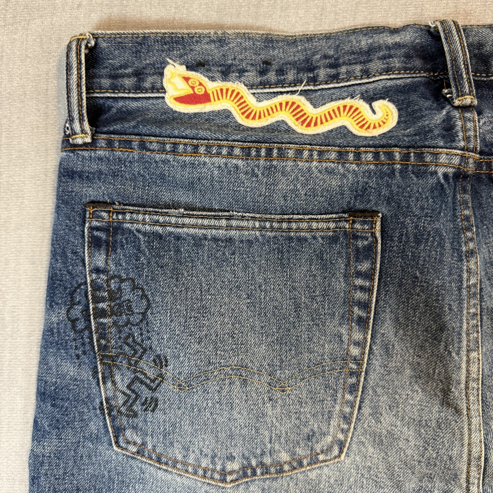 American Eagle Keith Haring Patchwork Distressed … - image 13