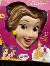 DISNEY PRINCESS BEAUTY THE BEAST READ MAKE CASE WITH BOOK CLAY NEW TOY