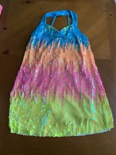 Sparkly Rainbow Figure Skating/dance Dress. Child M