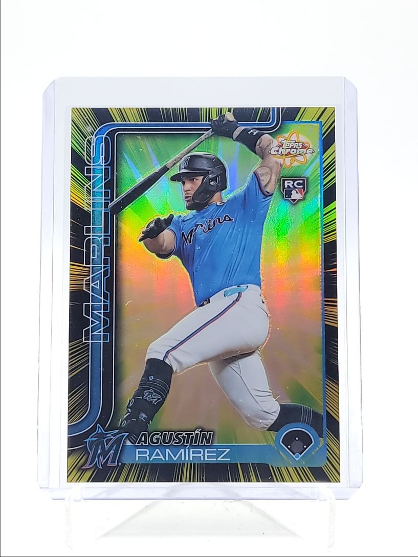 AGUSTIN RAMIREZ 2025 TOPPS CHROME UPDATE RADIATING ROOKIES SSP RC Q3967