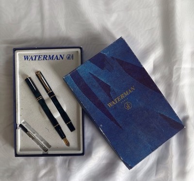 Waterman Laureat II Green Marble Dual-Pen Schreibset