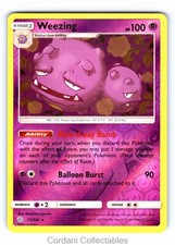 Weezing 77/236 Reverse Holo Rare Cosmic Eclipse Pokemon Near Mint