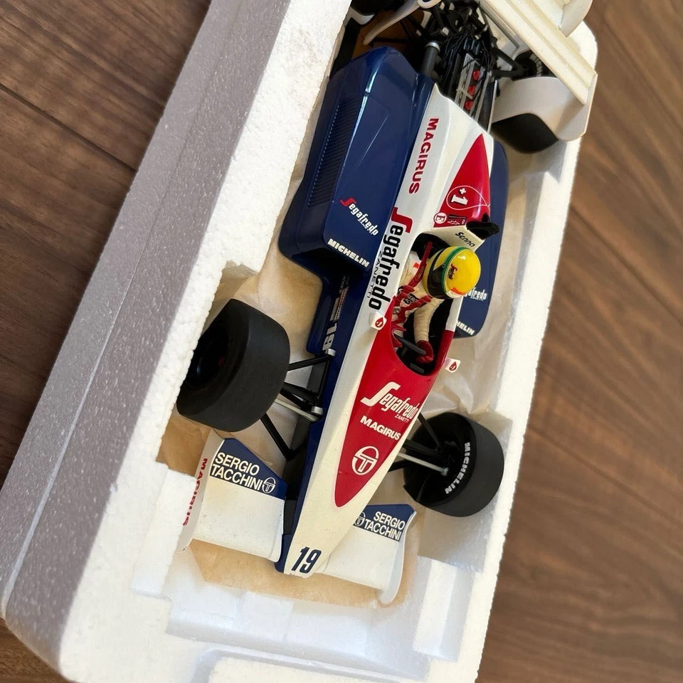 Minichamps 1/18 Toleman TG184 Ayrton Senna F1 Debut Car Diecast Japan Used - Image 2 of 4