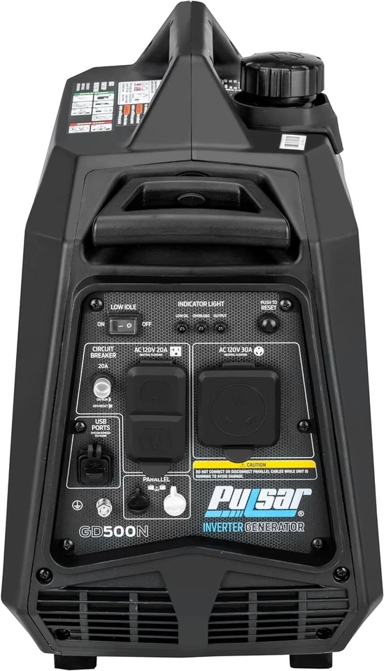 Pulsar Products GD500N, 5000W Portable Inverter Generator, Super Quiet, RV-Ready - Image 2 of 4