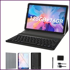 Android 13 Tablet 10.1 Inch 16GB RAM  128GB ROM Octa-Core Dual-Camera Bundle