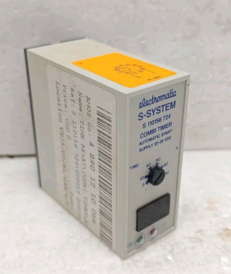 ELECTROMATIC S-SYSTEM S110156724 COMBI TIMER AUTOMATIC START 20-28VDC New