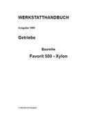 Fendt Getriebe Baureihe Favorit 515 C Xylon 520 522 524 Werkstatthandbuch