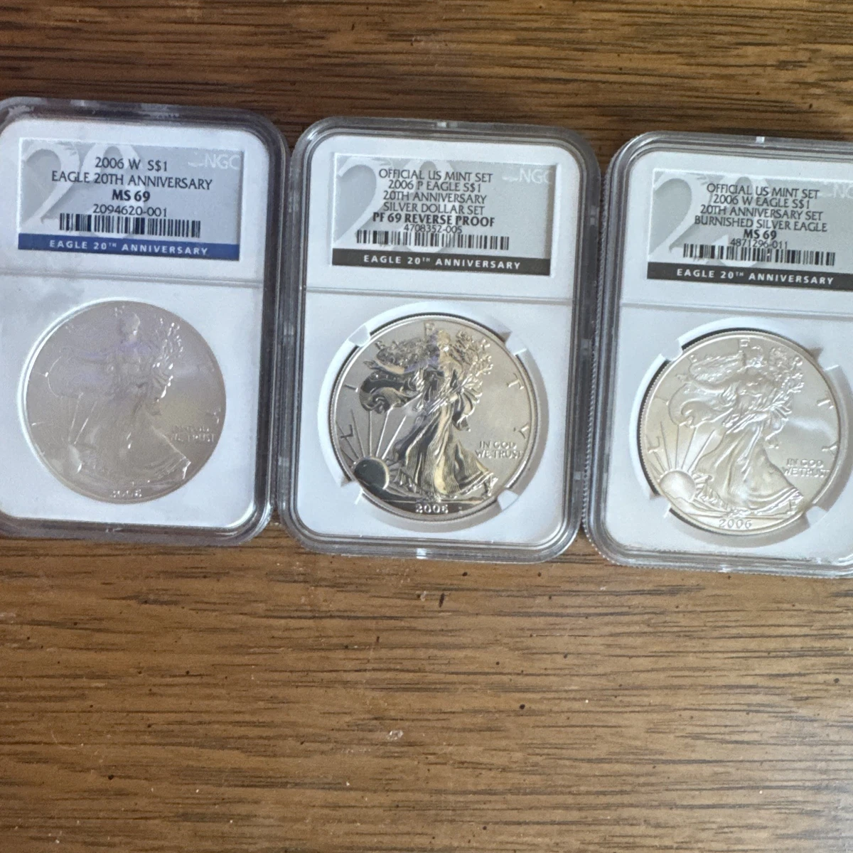 2006 Silver Eagle 3 Coin Set for sale | eBay