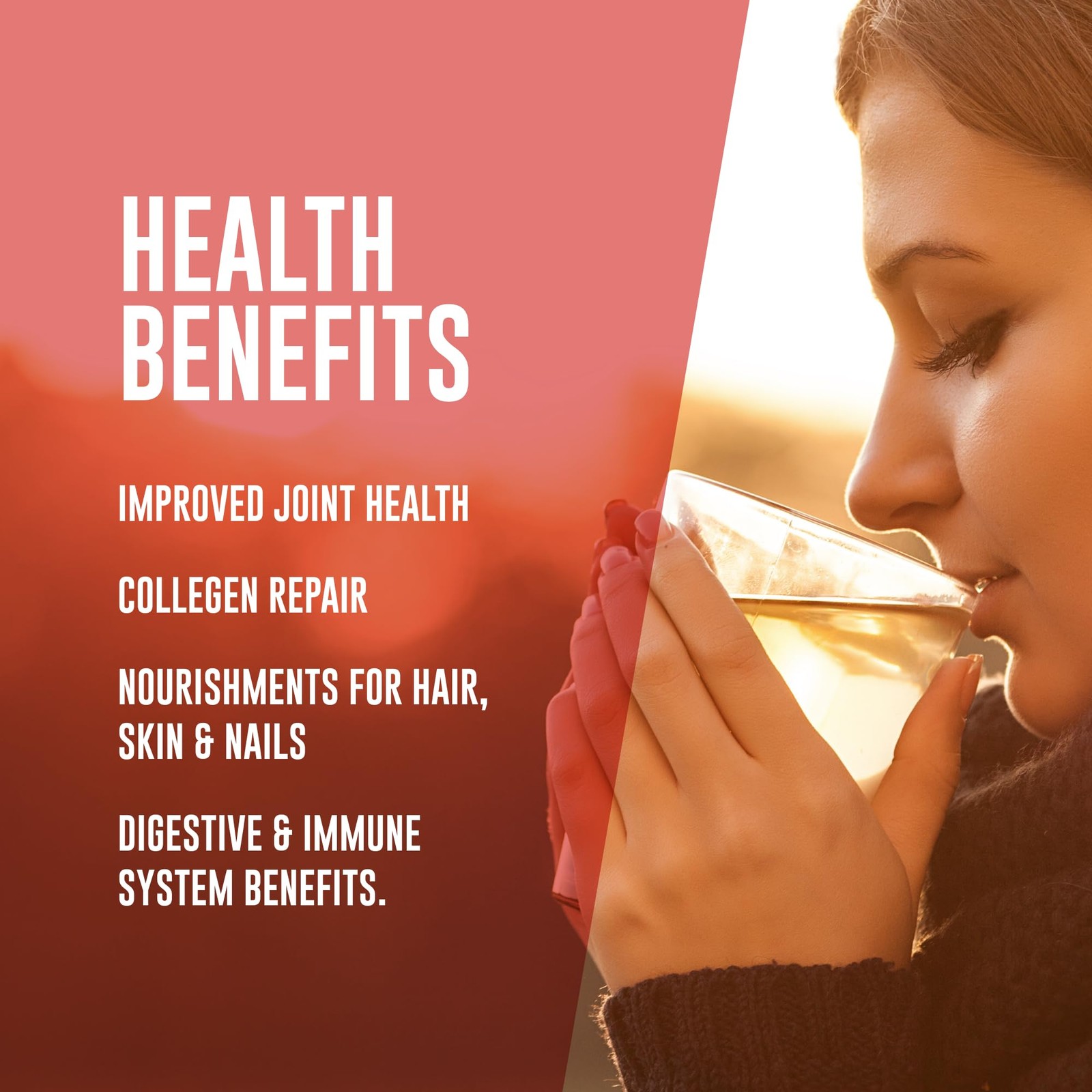 Tomato Beef Bone Broth Powder Mix | Grass-Fed, 10g Protein, Keto-Friendly, 4