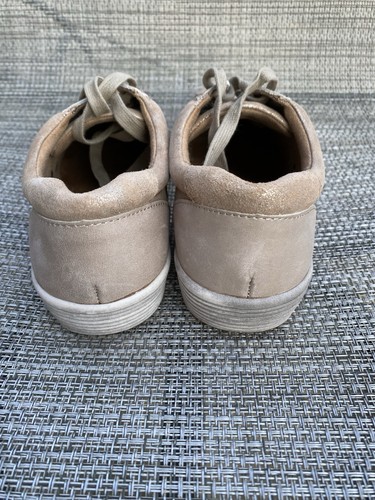 Montana Anthrazit Damen Artisan Crafted Metallic Beige Wildleder Turnschuhe Größe 8M - Bild 14 von 19