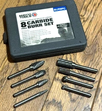 MATCO Tools 1/4 Solid Carbide Burr Set Lot Case Die Grinder Flute Double Cut Bit