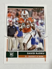 2017 Score Football #343 - David Njoku RC - Miami Hurricanes