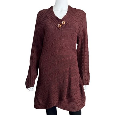 Venus Boho Cottagecore Maroon Cable Knit Cozy Sweater Y2K Dress Women Size L | eBay Venus Boho Cottagecore Maroon Cable Knit Cozy Sweater Y2K Dress Women Size L | eBay