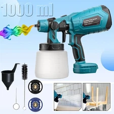 Cordless Spray Gun For Makita 18V Battery Fence Wall Paint Sprayer HVLP Airless