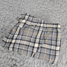 L.L. Bean Pajama Pants Mens XL Grey Plaid Flannel Excellent Drawstring 277535