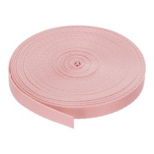 Flat Nylon Webbing Strap 3/8 Inch 10 Yards Light Red for Backpack