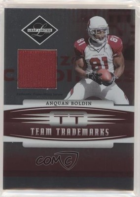 2006 Leaf Limited Team Trademarks Materials 23/100 Anquan Boldin #TT-2 0a3