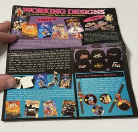 Lunar: Eternal Blue (Sega CD, 1995) Complete - W/reg Card And WD MERCH INSERT