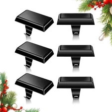 6 Pack Heavy Duty Metal Christmas Stocking Holders for Mantle Stocking Hanger...
