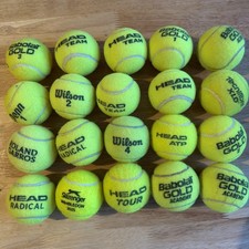 20 tennis balls in good condition (Babolat Gold/Wilson/HEAD/Penn)