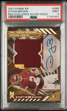 2021 Panini XR Dyami Brown Rookie Xcellence RPA /10 PSA 9