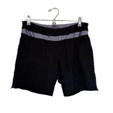 Specialized Padded Cycling Shorts Loose Fit Style Black Purple Trim Women's Lrg