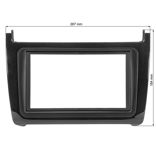 Doble cubierta de radio DIN se adapta a VW Polo tipo 6C 2014-2018 piano lacad... - Imagen 5 de 6