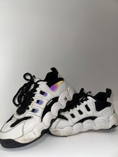 Chunky Platform Fashion Trainers White Black Reflective UK 7 EU 41 Sneakers