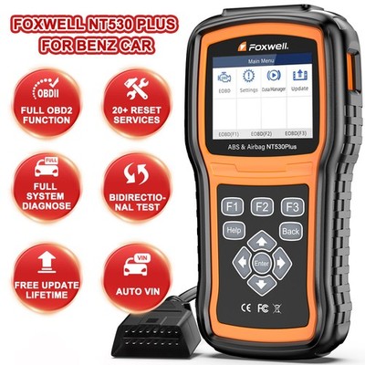 FOXWELL NT530 PLUS All System Bidirectional OBD2 Scanner Diagnostic TPMS DPF Oil