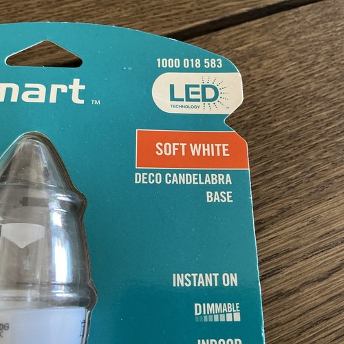 Ecosmart 40w Watt LED Bulb Soft White Deco Candelabra Base New - Picture 6 of 15