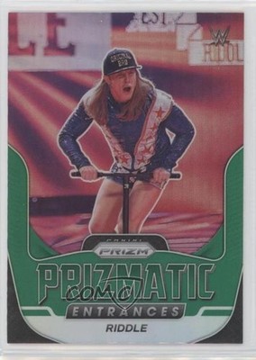2022 Panini Prizm WWE Prizmatic Entrances Green Prizm Matt Riddle Riddle #28 qf6