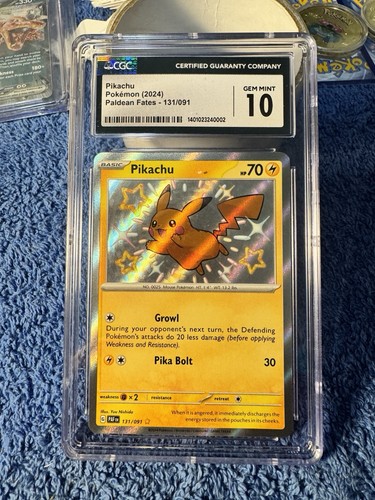 Pikachu graded CGC 10 for sale on eBay