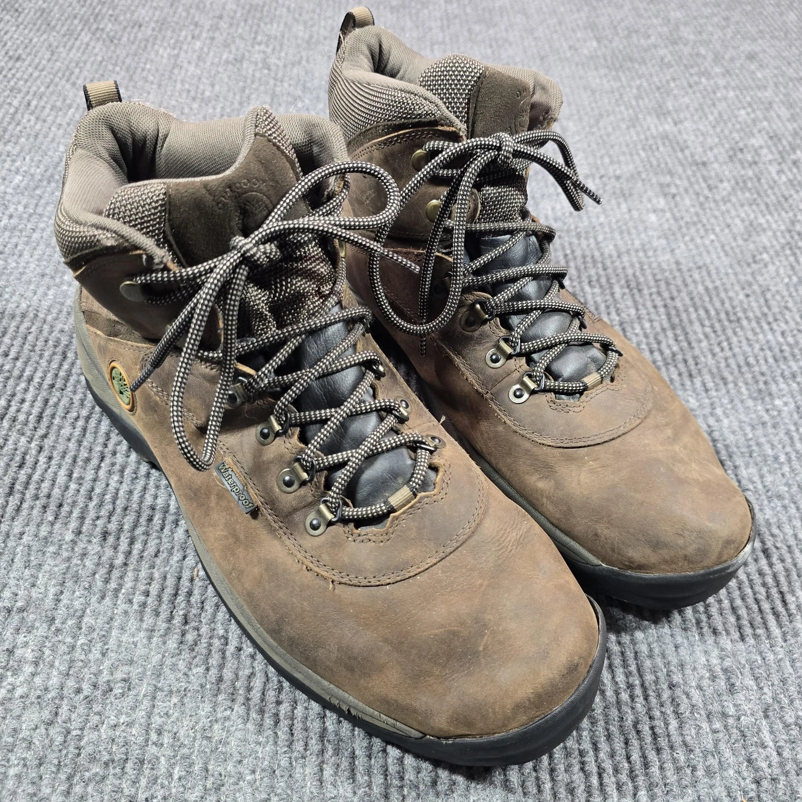 Timberland Hiking Boots Mens Size 15 Brown Leather Waterproof A5546 Trail
Opens in a new window or t
