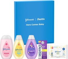 Johnson's Baby Here Comes Gift Set, Essentials for New Parents...