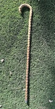 34  Vintage Knobby Wood Walking Cane Rustic Crook Stick