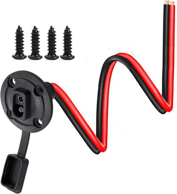 SAE Power Socket Sidewall Port Connector, 10AWG 2Pin SAE Quick Connect Solar Pan