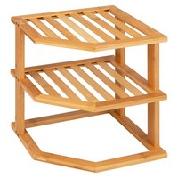 Bremermann Eckregal // 3 Ebenen // Bambus // Ca. 25 X 27 X 25 Cm (B/H/T)