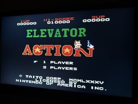 Lot of 5 Original NES Games Simpsons Rocketeer Elevator Action Top Gun PAC-Man