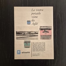 1957 Olivetti Lettera 22 - Original AD Advertising 26x33 Pubblicità Vintage